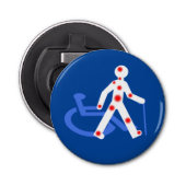 Onzichtbare/zichtbare handicap button flesopener (Voorkant)