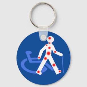 Onzichtbare/zichtbare handicap sleutelhanger