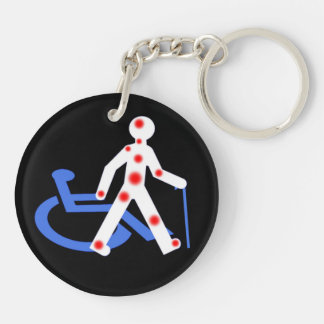 Onzichtbare/zichtbare handicap  sleutelhanger