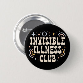 Onzichtbare ziekte club ronde button 5,7 cm