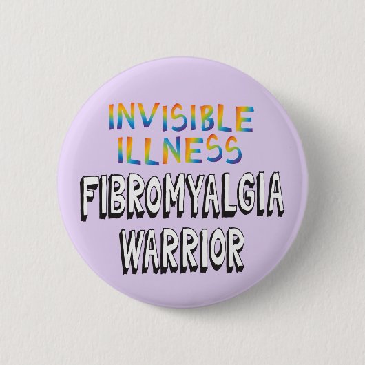 Onzichtbare ziekte Fibromyalgie Ronde Button 5,7 Cm (Voorkant)