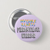Onzichtbare ziekte Fibromyalgie Ronde Button 5,7 Cm (Voorkant /achterkant)