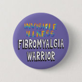 Onzichtbare ziekte Fibromyalgie Ronde Button 5,7 Cm (Voorkant)