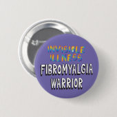 Onzichtbare ziekte Fibromyalgie Warrior-speldje Ronde Button 5,7 Cm (Voorkant /achterkant)