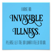 Onzichtbare ziekte foto afdruk (Voorkant)