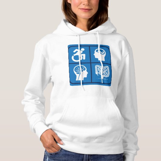 Onzichtbare ziekte hoodie (Voorkant)