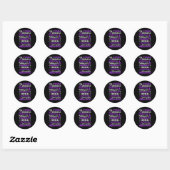 Onzichtbare ziekte is reëler ronde sticker (Vel)
