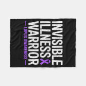 Onzichtbare ziekte krijger lupus bewustzijn sle fleece deken (Voorkant (Horizontaal))
