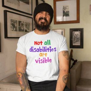 Onzichtbare ziekte niet alle gehandicapten zijn zi t-shirt