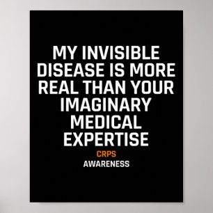 Onzichtbare ziekte RSD CRPS Awareness 1 Poster
