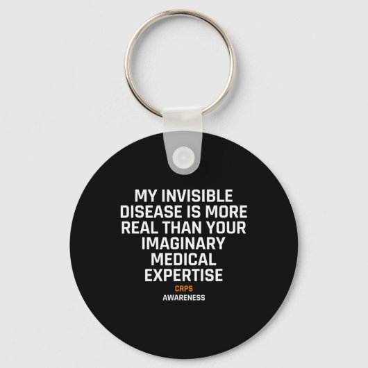 Onzichtbare ziekte RSD CRPS Awareness 1 Sleutelhanger (Voorkant)