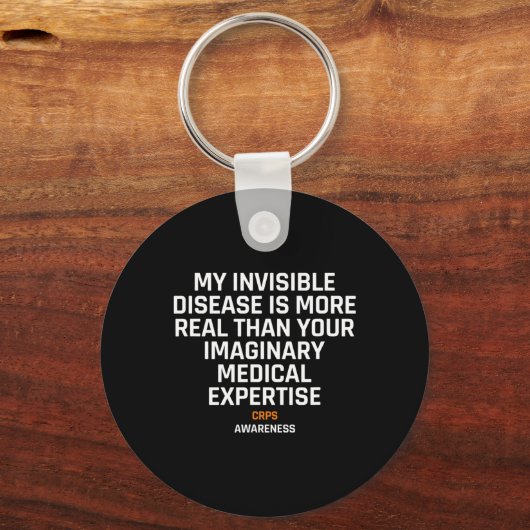 Onzichtbare ziekte RSD CRPS Awareness 1 Sleutelhanger (Voorkant)