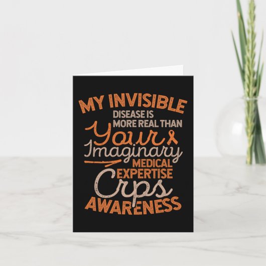 Onzichtbare ziekte RSD CRPS Awareness Kaart (Voorkant)