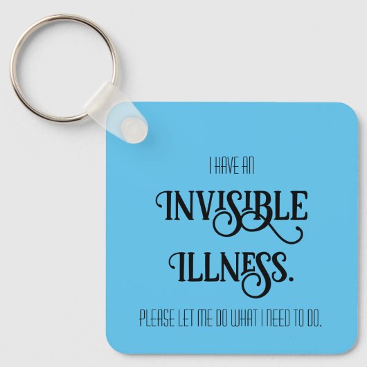 Onzichtbare ziekte sleutelhanger (Voorkant)