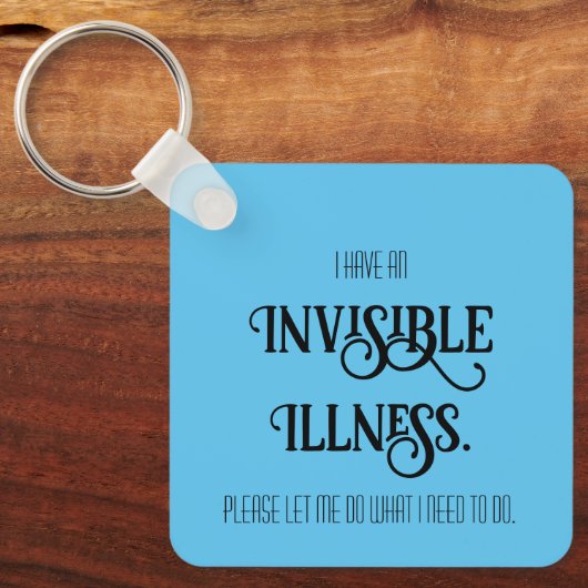 Onzichtbare ziekte sleutelhanger (Voorkant)