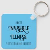 Onzichtbare ziekte sleutelhanger (Achterkant)