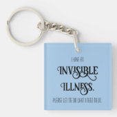 Onzichtbare ziekte sleutelhanger (voorkant)