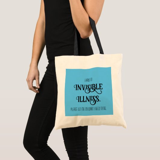 Onzichtbare ziekte tote bag (Voorkant (product))