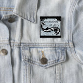 Onzichtbare ziekteknop/badge/pin vierkante button 5,1 cm (In situ)