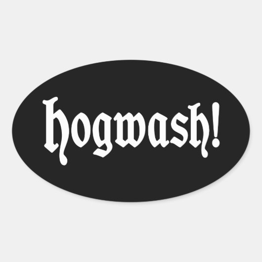 Onzin! Ovale Sticker (Voorkant)