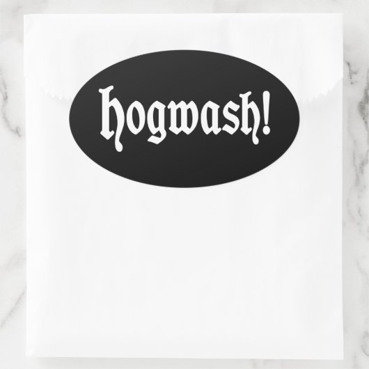 Onzin! Ovale Sticker (Tas)