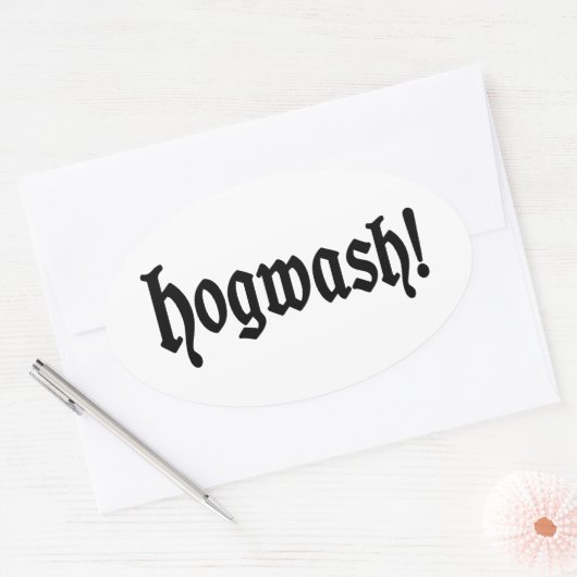 Onzin! Ovale Sticker (Envelop)