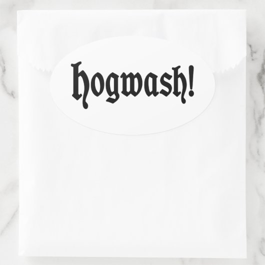 Onzin! Ovale Sticker (Tas)