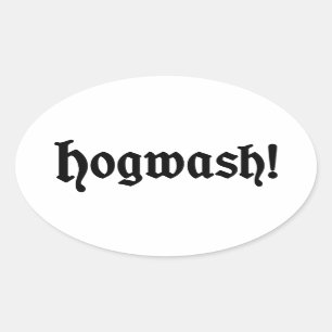 Onzin! Ovale Sticker