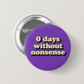Onzin Ronde Button 5,7 Cm (Voorkant /achterkant)
