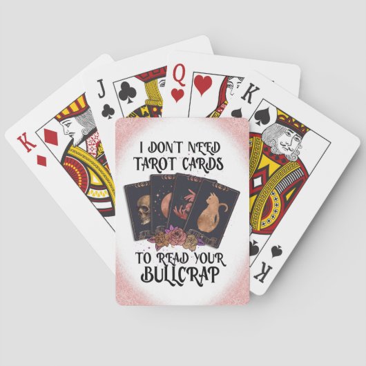 Onzin zonder tarot pokerkaarten (Achterkant)