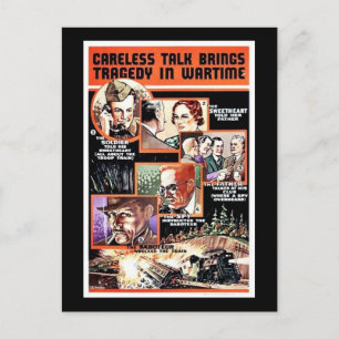 Onzorgvuldige talk brengt tragedie in oorlogstijd briefkaart