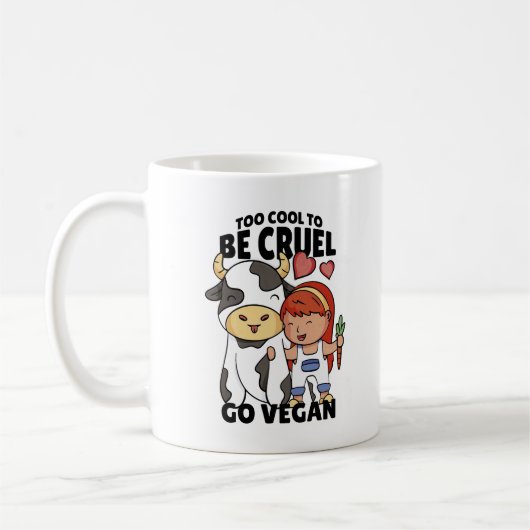 oo Cool to be Cruel go Vegan Koffiemok (Links)