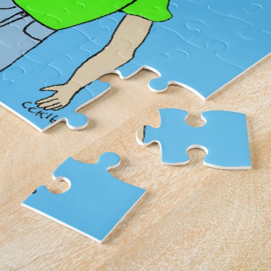 oo fuzzy puzzel legpuzzel (Zijkant)