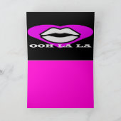 OO La La design roze en zwart schoonheidsthema Fra Kaart (Binnen)