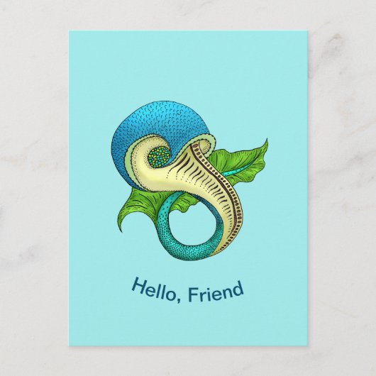 Oodd Fish Briefkaart (Voorkant)