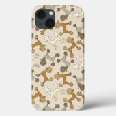 "Oodles of Poodles" Franse poedie iPhone Case (Achterkant)