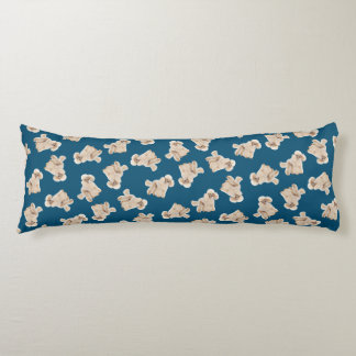 Oodles poedels (wit op blauw) lichaamskussen