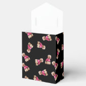 Oodles van poedels (roze op zwart) Party Bedankdoosjes (Geopend)