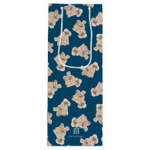 Oodles van poedels (wit op blauw) gepersonaliseerd