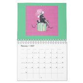 Oodles van Poodles Dog Art Calender Kalender (Feb 2027)