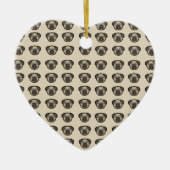 Oodles van pugs keramisch ornament (Voorkant)