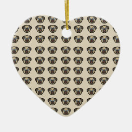 Oodles van pugs keramisch ornament