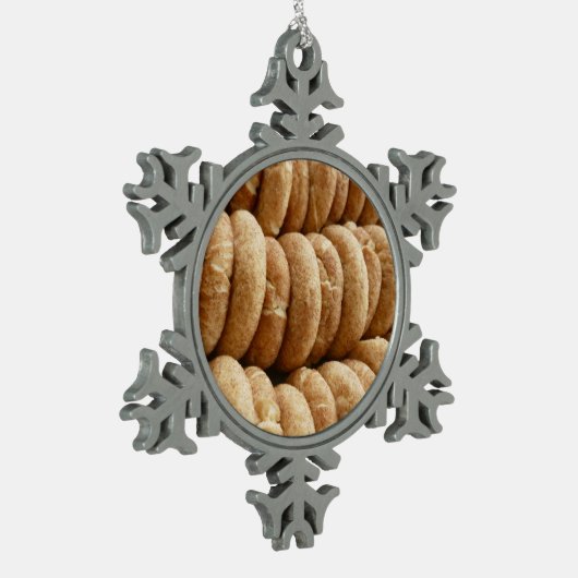 Oodles van Snickerdoedles Tin Sneeuwvlok Ornament (Links)