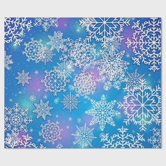 Oodles van Snowflakes op vlinderzijde Cadeaupapier (Vlak)