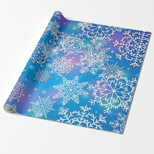 Oodles van Snowflakes op vlinderzijde Cadeaupapier (Uitgerold)