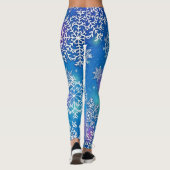 Oodles van Snowflakes op vlinderzijde Leggings (Achterkant)