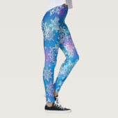 Oodles van Snowflakes op vlinderzijde Leggings (Rechts)