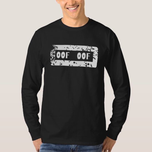 Oof Blox Gamer Noob Streamer Meme Gaming Joke T-shirt (Voorkant)