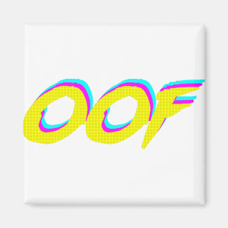 OOF Retro Neon Grafisch Magneet