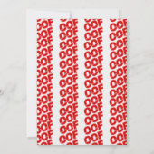 Oof Roblox Funny Meme Red White Horse Kaart (Achterkant)